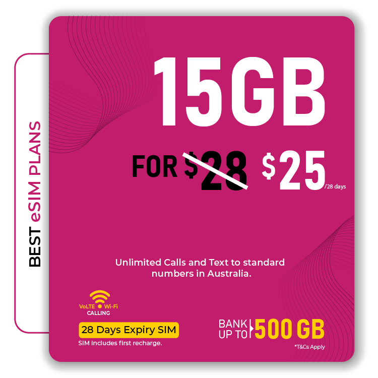Skytel 15GB Prepaid eSIM Australia Plan